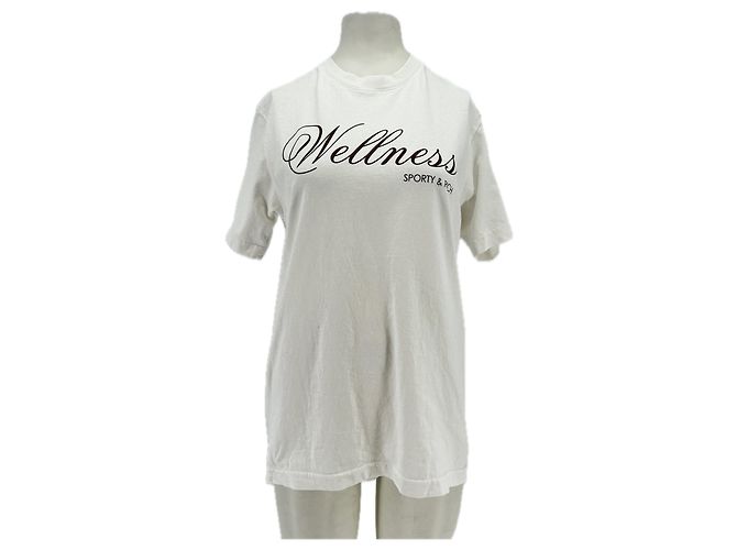 Autre Marque T-shirt bianca a maniche corte SPORTY & RICH Bianco