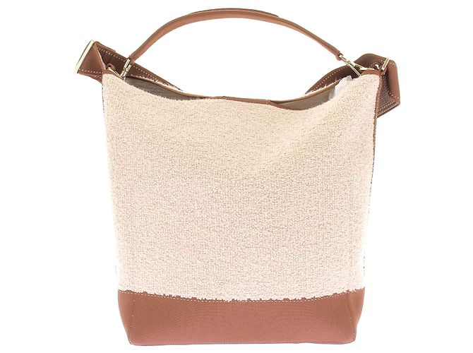 Autre Marque Borsa Secchiello in shearling Beige