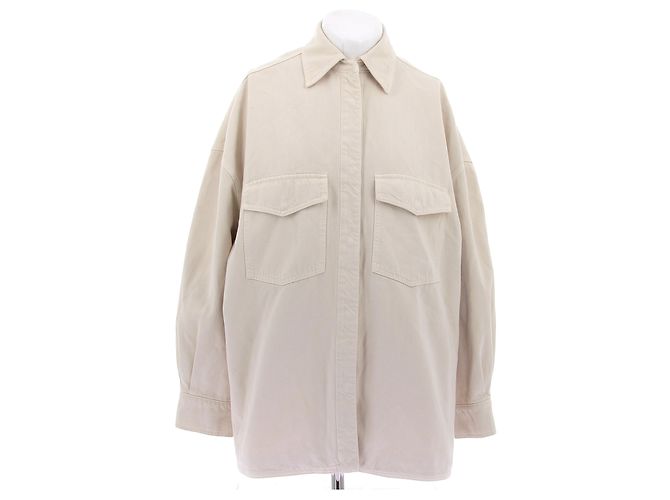 Attico Denimjacke Creme Beige