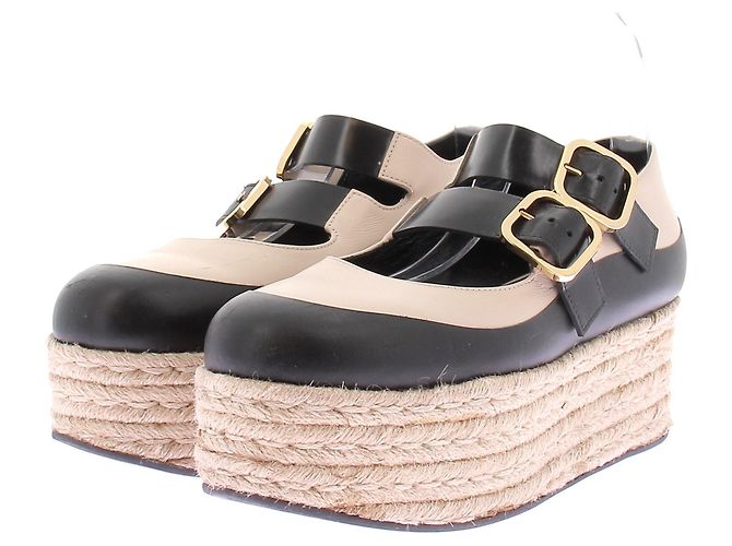 Marni Espadrilles compensées Beige