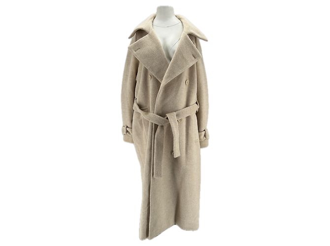 Autre Marque JAAF Woll-Trenchcoat beige