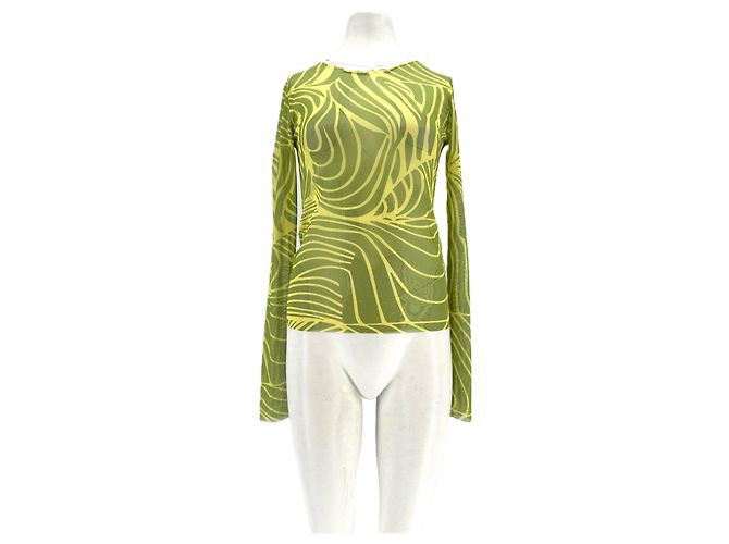 Autre Marque Top stampato verde a maniche lunghe ERVAN