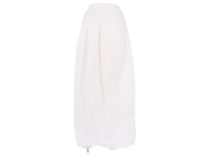Gonna lunga bianca Dagmar in cotone Bianco