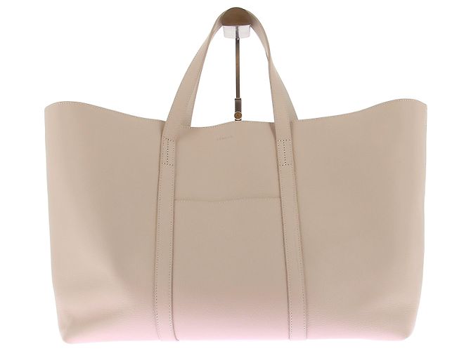 SéZane Sac Cabas en cuir "Maxi Gabin" Beige