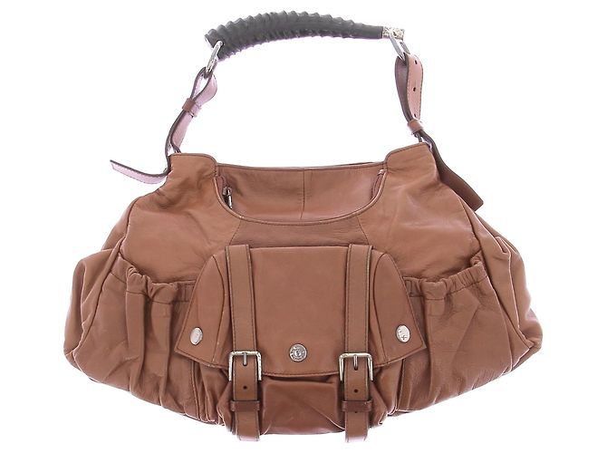 Yves Saint Laurent Handtasche Leder Camel Kamel 