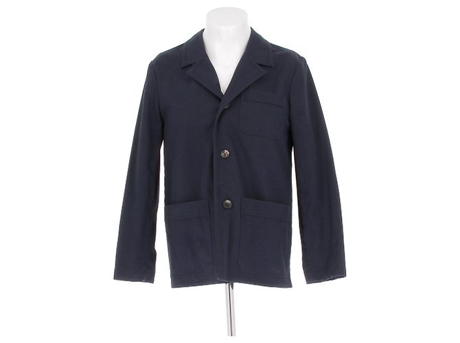 Kenzo Navy Blue Wool Overshirt L