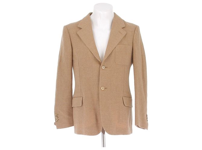Yves Saint Laurent Wolljacke beige