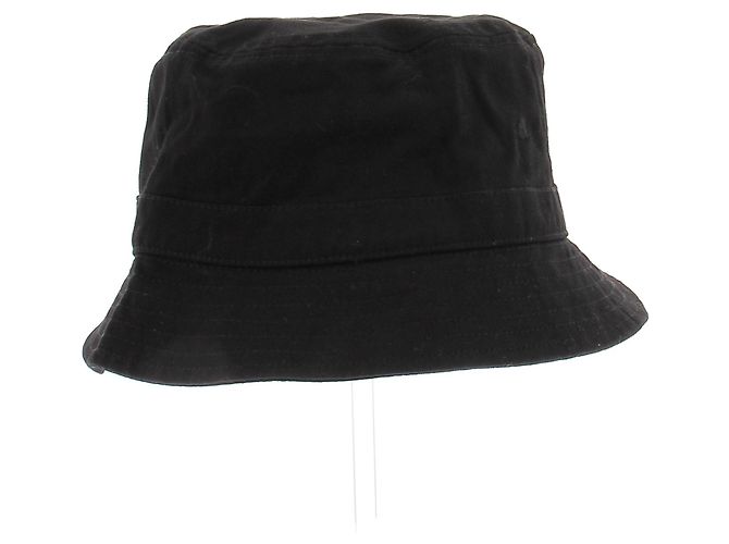 Autre Marque ARKET Black Cotton Bucket Hat