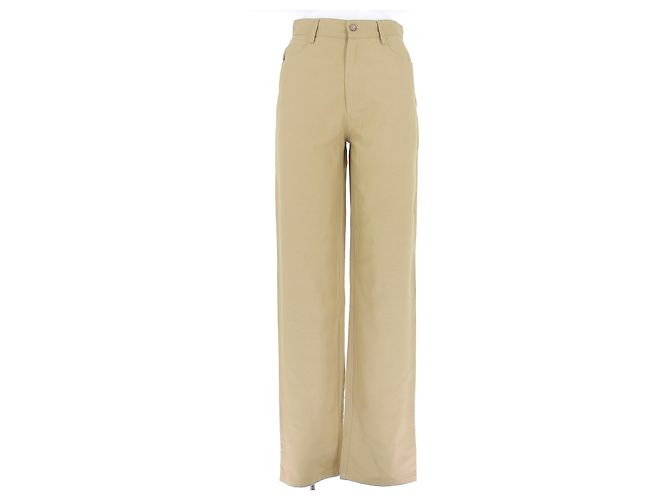 Autre Marque LOULOU STUDIO Ardea Hose beige gerade