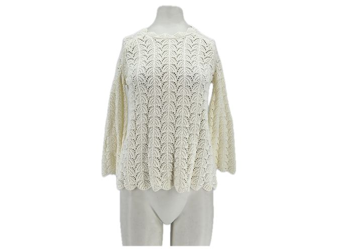 Autre Marque Top de crochet "ADEKA" Beige