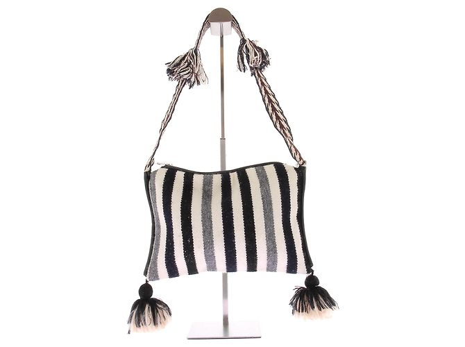 Borsa in tela bianca Isabel Marant Etoile Bianco