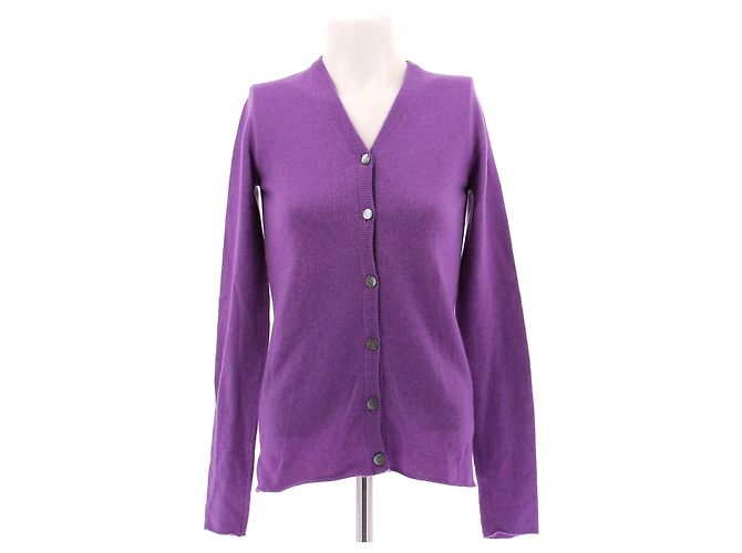 Autre Marque Cardigan violet en cachemire