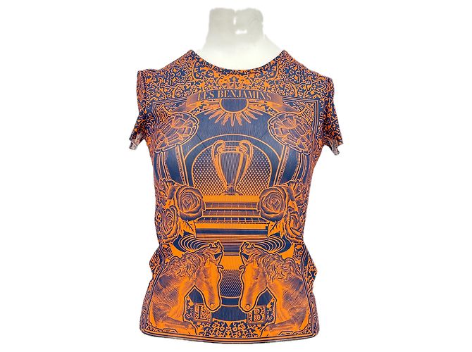 T-shirt en mesh Les Benjamins Bleu marine