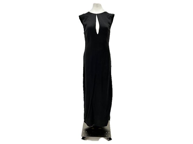 Autre Marque Vestido preto com costas assimétricas