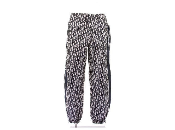 Christian Dior Printed diagonal canvas pants Grey