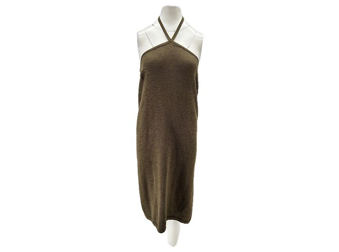 Cult Gaia Baumwollkleid Khaki M