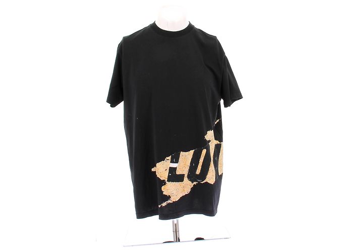 Camiseta Love Givenchy negra de algodón Negro