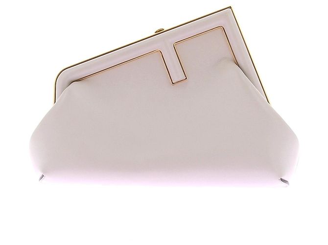 Bolsa de couro "Fendi First" Branco