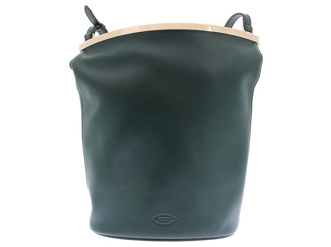Tod's Bolsa Saco de couro verde