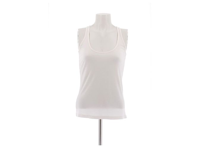 Givenchy White Viscose Tank Top