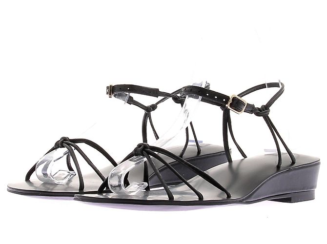 J.Crew Sandales compensées "Brynn" Black