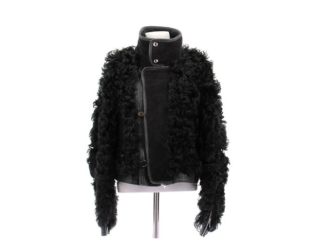 Diesel Lederjacke Schwarz
