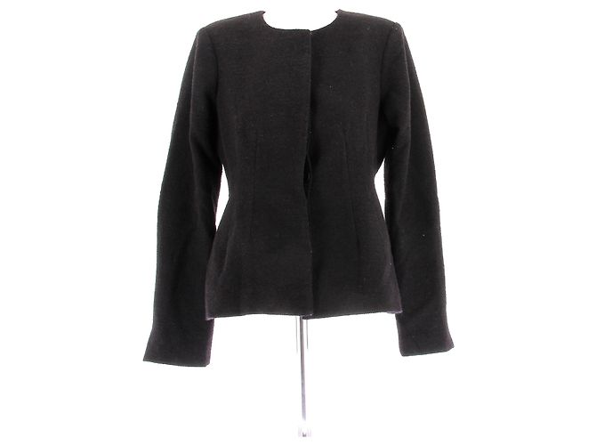 Autre Marque Brauner Wollmantel