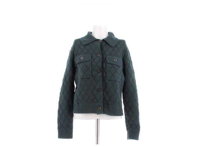 Eric Bompard Kaschmir-Cardigan Grün 