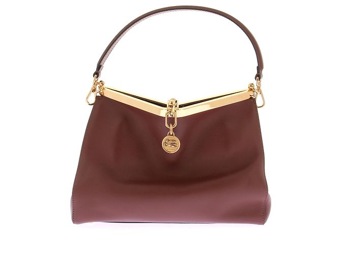 Etro Sac en cuir camel "Vela" Marron