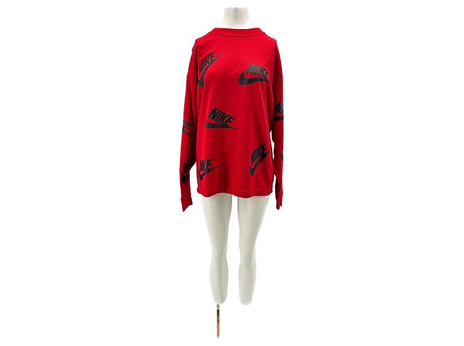 Nike Sweatshirt rot Baumwolle
