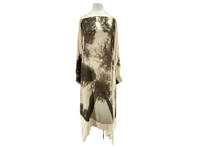 Autre Marque GROVER RAD Langkleid beige und braun