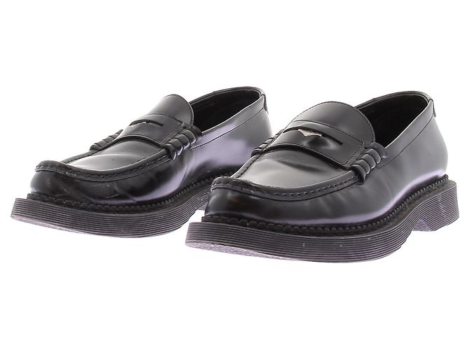 Mocassini Saint Laurent in pelle nera Taglia 43 Nero