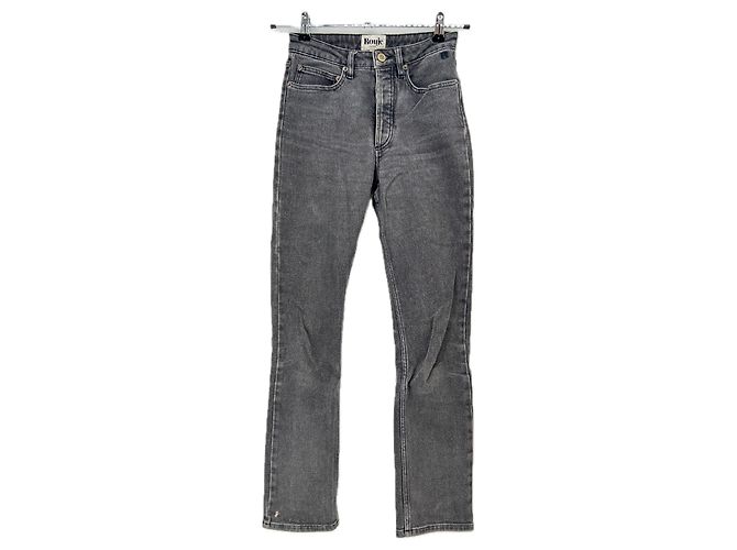 Jeans Rouje de algodón gris Talla 25