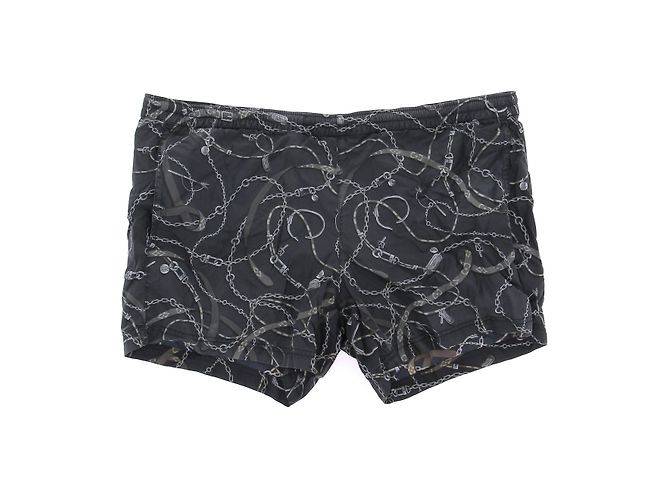 Louis Vuitton Badehose mit Muster Schwarz