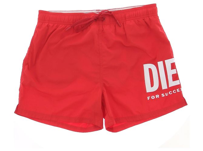 Diesel Shorts in Rot Polyester M