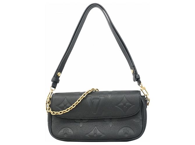 Cartera Louis Vuitton Monogram Empreinte con cadena Ivy Negro