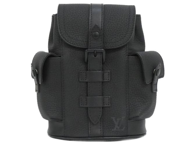 Louis Vuitton Taurillon Christopher XS Schultertasche Schwarz