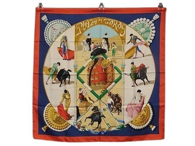 Bufanda de seda Carré 90 de Hermès Multicolor