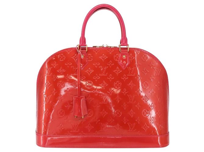 Borsa Alma Louis Vuitton Monogram Vernis GM Rosso