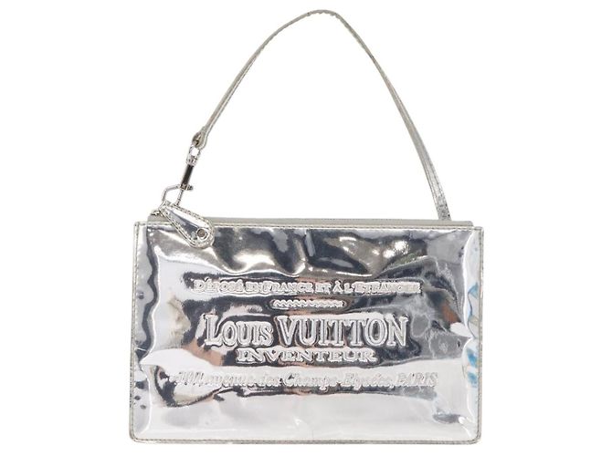Clutch Pochette Monogram Miroir PVC Louis Vuitton Argento