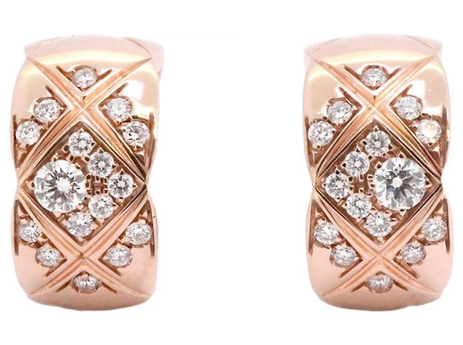 Orecchini Chanel Coco Crush in oro rosa e diamanti