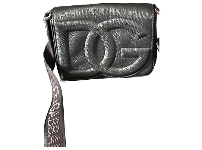 Borsa a mano in pelle nera Dolce & Gabbana Nero