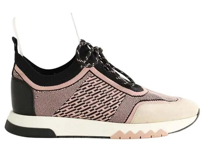 Hermès Addict Sneaker Rosa Stoff Gr. 38 Pink