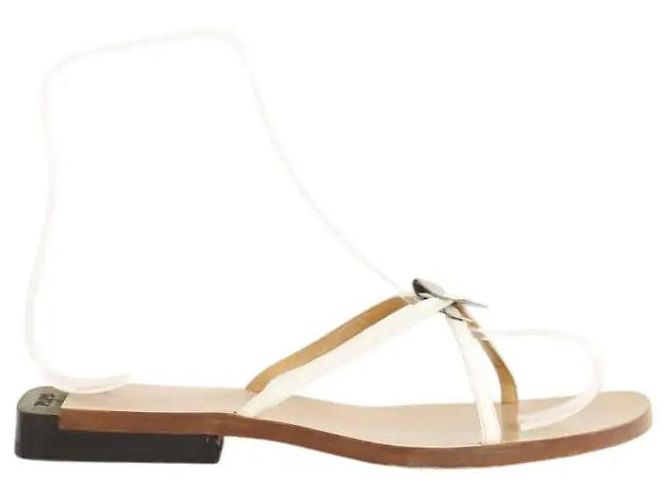 Gucci White leather sandals