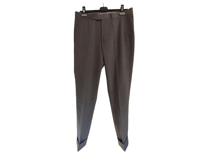 Daniel Crémieux Men's Grey Wool Pants Size 46