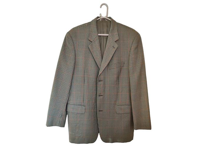 Daniel Crémieux Suit Jacket Green Wool Size 48