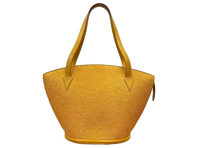 Bolsa tote em couro Epi Saint Jacques da Louis Vuitton Amarelo