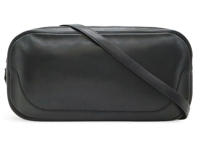Borsa a Spalla in Vitello Hermès Nero