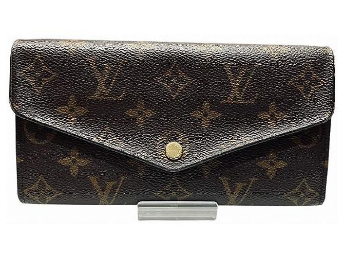 Louis Vuitton Portefeuille Sarah Monogram Long Wallet Brown