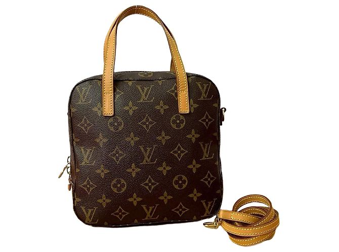 Louis Vuitton Spontini Monogram 2way Bag Brown